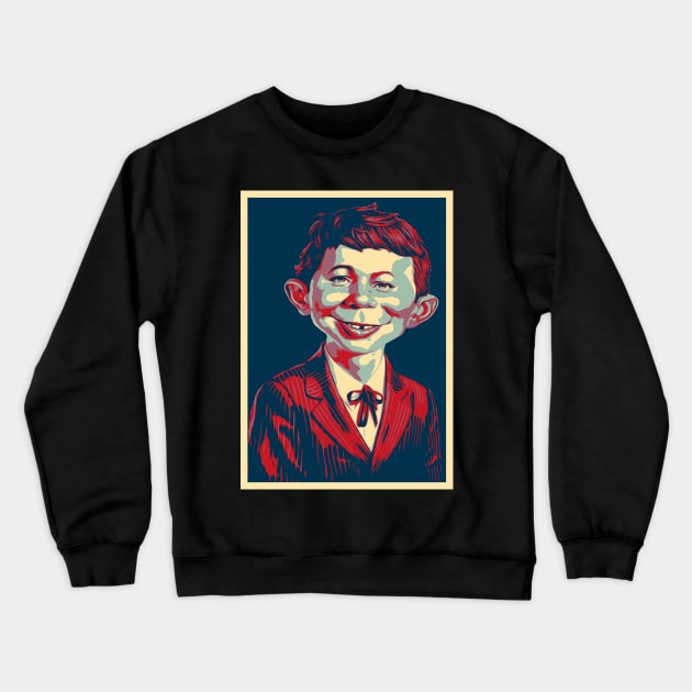 Pop Art Alfred E. Neuman Crewneck Sweatshirt by MuraiKacerStore